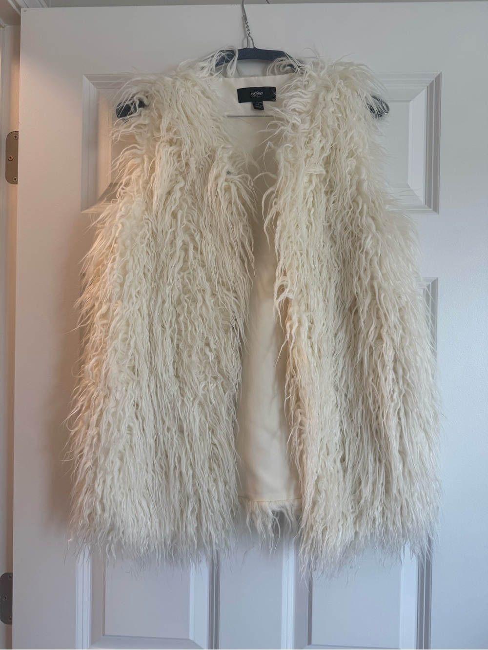 Ivory Faux Fur Vest
